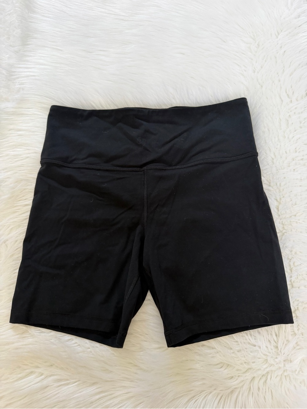 Athleta Black High-Waist Active Shorts Sz L